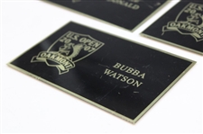 Bubba Watson, Luke Donald & Rory Sabbatini 2007 US Open at Oakmont Locker Nameplates