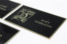 Bubba Watson, Luke Donald & Rory Sabbatini 2007 US Open at Oakmont Locker Nameplates