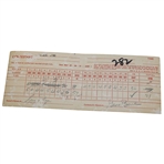 Gary Player Signed 1958 Western Open Official Scorecard