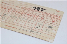 Gary Player Signed 1958 Western Open Official Scorecard
