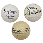 Doug Ford, Billy Casper & Doug Sanders Signed Golf Balls JSA ALOA