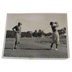 1936 Patty Berg Driving at US Amateur Wire Photo - Sept. 28th