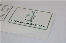 1997 Masters Tournament Official Scorecard - Tiger Woods' First Master Win