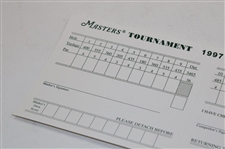 1997 Masters Tournament Official Scorecard - Tiger Woods' First Master Win