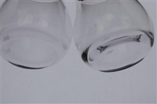 Pair of Augusta National Golf Club Sterling Cut Stemless Liquor Glasses