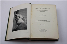1902 'Taylor On Golf' 1st Edition By J.H. Taylor