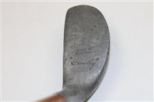 c.1920 Huntly Made In England Putter w/ Shaft Stamp & Thumb Groove