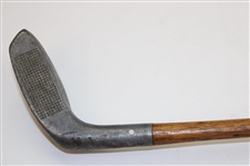 c.1920 Huntly Made In England Putter w/ Shaft Stamp & Thumb Groove