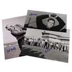 Gay Brewer, Bob Goalby & Bob Rosburg Signed B&W Lester Nahmkin Photo JSA ALOA