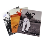 Bobby Nichols, Gary Player & Doug Sanders Signed B&W Photo JSA ALOA