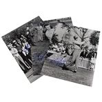 Jack Burke, Gene Littler & Al Geiberger Signed B&W Photo JSA ALOA
