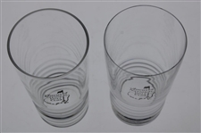 Pair of Augusta National Golf Club Logo Tall Drinking Glasses