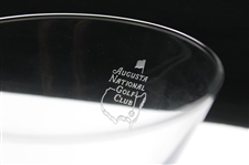 Pair of Augusta National Golf Club Sterling Cut Stemless Martini Glasses