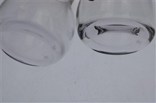 Pair of Augusta National Golf Club Sterling Cut Stemless Liquor Glasses