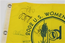 Annika Sorenstam & Nine Others Signed 2002 US Women's Open at Prairie Dunes Yellow Flag JSA ALOA