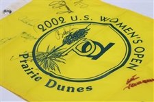 Annika Sorenstam & Nine Others Signed 2002 US Women's Open at Prairie Dunes Yellow Flag JSA ALOA