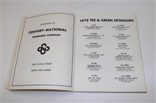 Multi Signed 1978 Tim Conway Celebrity Golf Benefit at North Ranch CC Program JSA ALOA