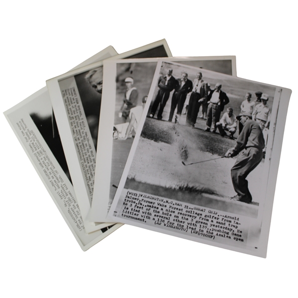 Four (4) Arnold Palmer Wire Photos