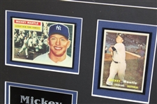 Mickey Mantle Signed Three Time MVP Framed Display Full JSA Letter #BB06471