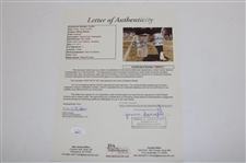 Mickey Mantle Signed Three Time MVP Framed Display Full JSA Letter #BB06471