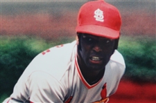 Bob Gibson Signed 16x20 Cardinals Photo JSA ALOA