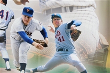 Tom Seaver Signed Career Statistics 16x20 Collage Photo JSA ALOA