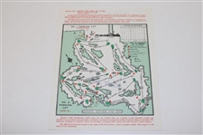 Zach Johnson, Mark O'Meara, Adam Scott & Vijay Singh Signed Masters Pairing Sheets JSA ALOA