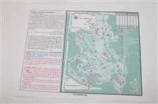 Zach Johnson, Mark O'Meara, Adam Scott & Vijay Singh Signed Masters Pairing Sheets JSA ALOA