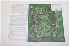 Zach Johnson, Mark O'Meara, Adam Scott & Vijay Singh Signed Masters Pairing Sheets JSA ALOA