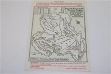 1958 Masters Tournament Thursday Pairing Sheet - Arnold Palmer Winner