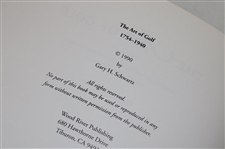 1990 'The Art of Golf, 1754-1940: Timeless, Enchanting…..Golf's Formative Years' Book by Gary Schwartz