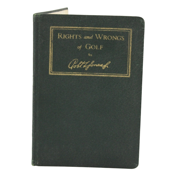 1935 Rights and Wrongs of Golf by Bobby Jones AG Spalding & Bros Green Cover Booklet