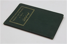 1935 'Rights and Wrongs of Golf' by Bobby Jones AG Spalding & Bros Green Cover Booklet