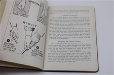 1935 'Rights and Wrongs of Golf' by Bobby Jones AG Spalding & Bros Green Cover Booklet