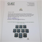 Ten (10) 1977 Ryder Cup at Royal Lytham & St. Annes Blue Coat Crests inc. One (1) Team Crests