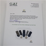 Five (5) Ryder Cup Ties w/1983 & 1989 Ryder Cup Coat Crests