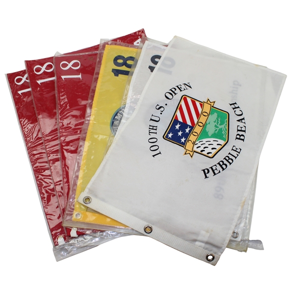2000 US Open, 2008 PGA , 2007 PGA & 2010 US Open x3 Flags