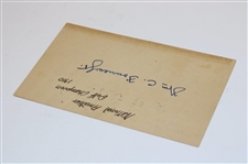 William C. Fownes Jr. Signed GPC - 1910 US Amateur Champ JSA ALOA