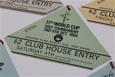 Five (5) 1969 World Cup Golf Tournament Tickets - Thursday-Sunday - Trevino & Moody Win