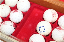 1899-1939 Limited Edition 'Anthology of the Golf Ball' Original Molds Display - Brown
