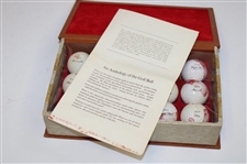 1899-1939 Limited Edition 'Anthology of the Golf Ball' Original Molds Display - Brown