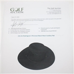 Chi Chi Rodriguez's Personal Black Wool Cowboy Hat 