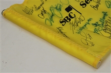 Chi Chi, Trevino, Floyd, Zoeller, Crenshaw & Others Signed SBC Senior Classic Yellow Flag JSA ALOA