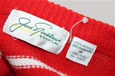 Chi Chi Rodriguez's Personal Red Striped Jack Nicklaus Signature Sweater - M