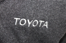 Chi Chi Rodriguez's Personal Pringle Black, White & Gray Diamond Pattern Cashmere Sweater w/Sponsor - M