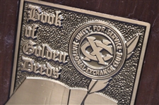 Chi Chi Rodriguez's Personal 1992 Book Of Golden Deeds Plaque