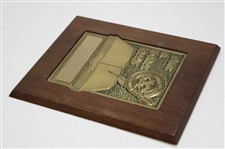 Chi Chi Rodriguez's Personal 1992 Book Of Golden Deeds Plaque