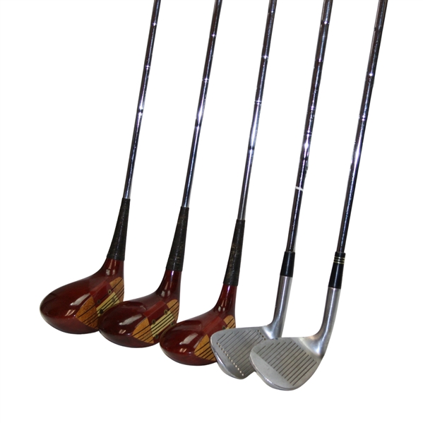 Macgregor By Jack Nicklaus Driver, 3 & 5 Woods, Muirfield Sand Iron & 8 Iron
