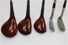 Macgregor By Jack Nicklaus Driver, 3 & 5 Woods, Muirfield Sand Iron & 8 Iron