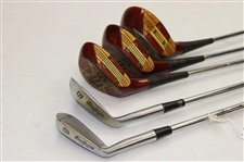 Macgregor By Jack Nicklaus Driver, 3 & 5 Woods, Muirfield Sand Iron & 8 Iron